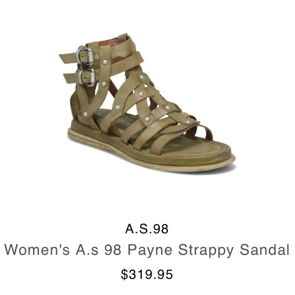 A.S.98 AS98 Payne NEW Gladiator Strappy Ankle Buckle Zip Wedge Platform Sandals - Picture 12 of 13
